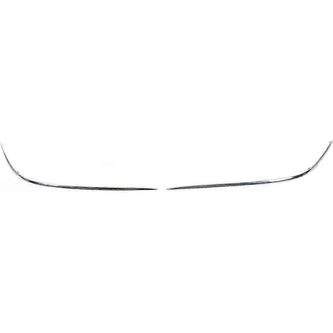 paire de moulures extérieures de pare-chocs avant chromées 2208850674, remplacement élégant et protecteur pour Mercedes-Benz Classe S W221 S350 (modèle de base). (1/4)