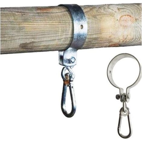 Set mit 2 Schaukelhaken mit Karabiner für runde Balken Ø 10 cm (1/5)