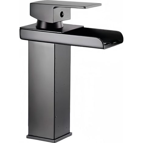 Robinet Salle Bain Robinet Cascade D'Eau Chaude Et Froide Au-Dessus Du Comptoir Lavabo Toilettes Salle De Bains Robinet De Lavabo (1/5)