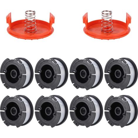 Bobine de fil de débroussailleuse compatible Black & Decker A6481/A6485 – 8 pièces, diamètre 1,65 mm, longueur 9,14 m (1/5)