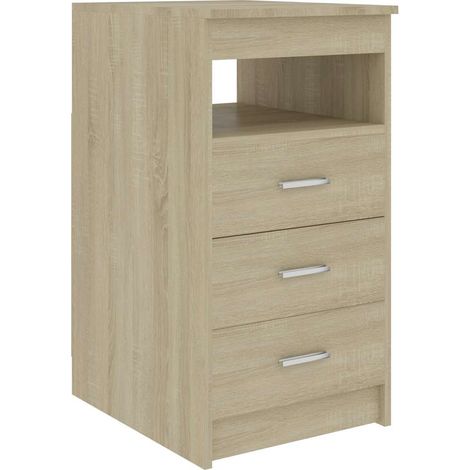 Cassettiera Rovere Sonoma 40x50x76 cm in Legno Multistrato vidaXL