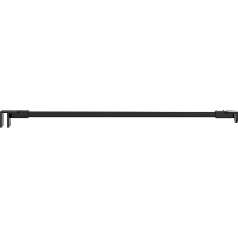 Barra de soporte para ducha 57,5 cm para vidrio de 68/ mm Negro vidaXL (1/5)