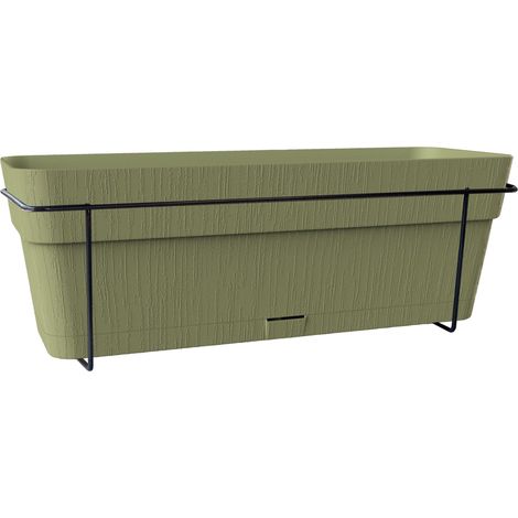 STEFANPLAST Balconnière ETHICA - 9 L - 50x18 x h17 cm - Verde oliva