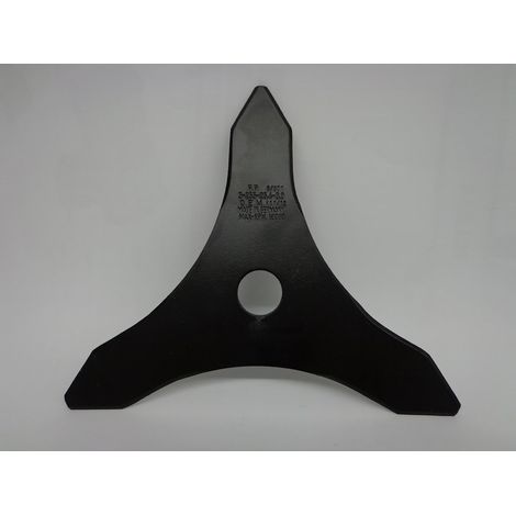 Ratioparts Lame pour débroussailleuse – 3 Dellen – Außendurchmesser: 255 mm – Alésage-Durchmesser: 20 mm – Öffnung: 3 mm – Schwarz (1/5)