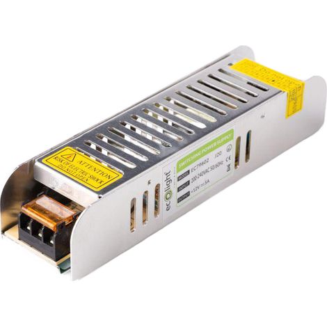Schlankes modulares LED-Netzteil 12V IP20 60W EcoLight