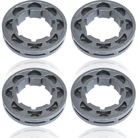 Roue de chaîne 3/8" 8T Adefol pour STIHL 064 066 088 090 MS660 MS880 Husqvarna 394 395 4 pièces pièces de rechange (1/5)