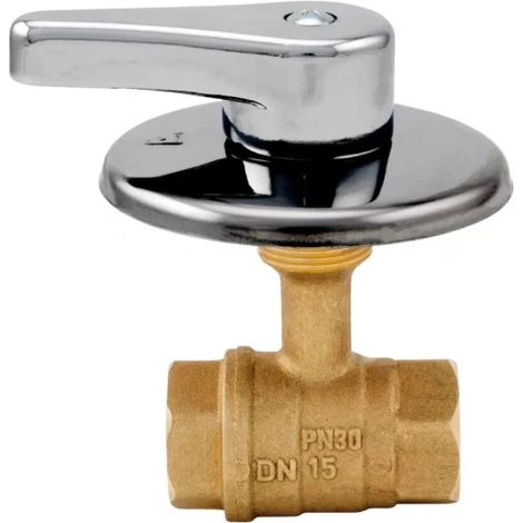 Rubinetto arresto incasso a sfera in ottone con maniglia cromata 3/4" ITAP