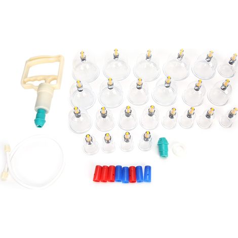Lot de 24 ventouses thérapeutiques professionnelles à aimant, dispositif d'aspiration pour soins corporels (1/5)