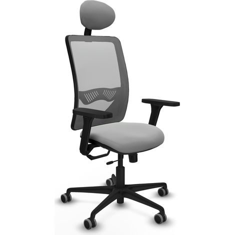Chaise bureau piqueras y crespo Zulema noir accoudoirs 3D (1/2)