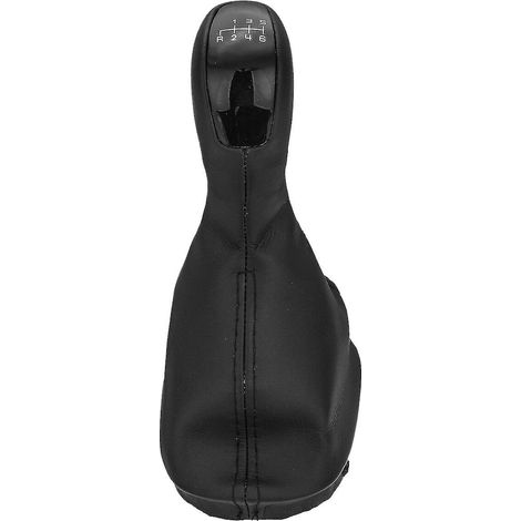 Étui de protection en cuir pour pommeau de levier de vitesse Speed Black pour Mercedes-Benz Classe C W203 (1/4)