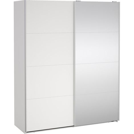 Bergamo Schiebetürenschrank 2 Türen 180x220cm weiß. (1/5)