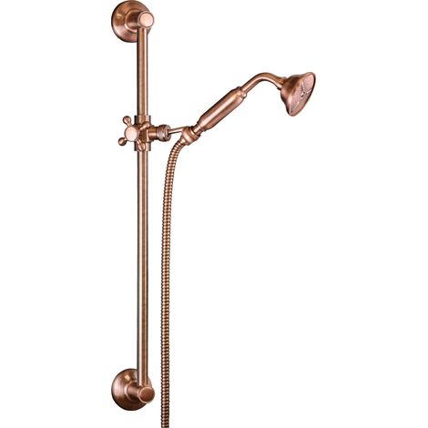 Asta saliscendi stile antico con doccia e flessibile finitura rame Sphera KING  Rame (1/3)