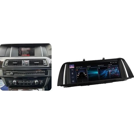 Radio para coche, pantalla táctil multimedia, sistema de navegación, compatible con BMW Serie 5 F10 F11 CIC NBT 2011-2017 con GPS, YouTube, NBT (1/2)