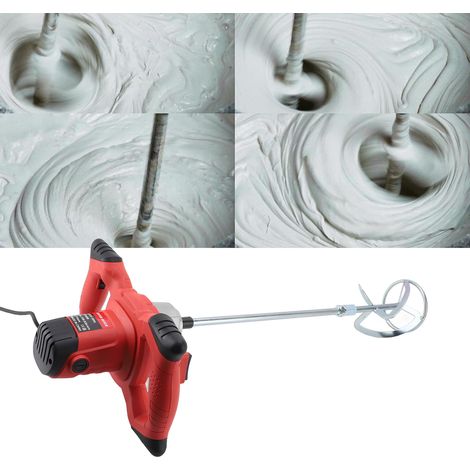 Mixer à Béton Electrique 2100W Réglable à Main pour Plâtre et Peinture (1/4)