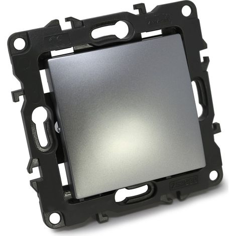 Pulsador serie Atmoss Dynamic S20 color aluminio