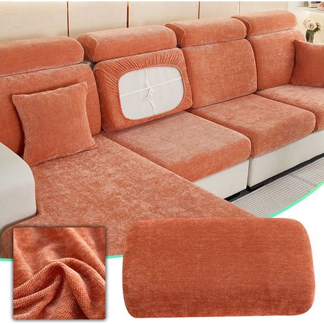 Housse De Dossier De Canapé - Cuir Synthétique Élastique - Universelle Pour Dossiers De 60 À 90 Cm De Longueur - 1 Pièce (1/5)