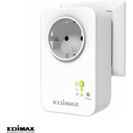 Enchufe inteligente - EDIMAX - Enchufe inteligente - WiFi - Programable - Blanco