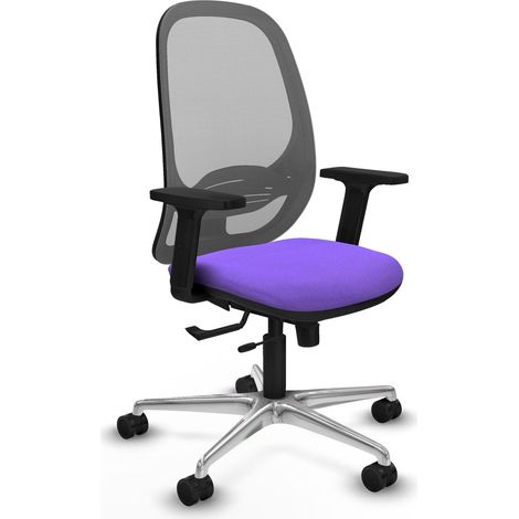 Chaise de bureau piqueras y crespo Cilanco gris aluminium filet (1/2)