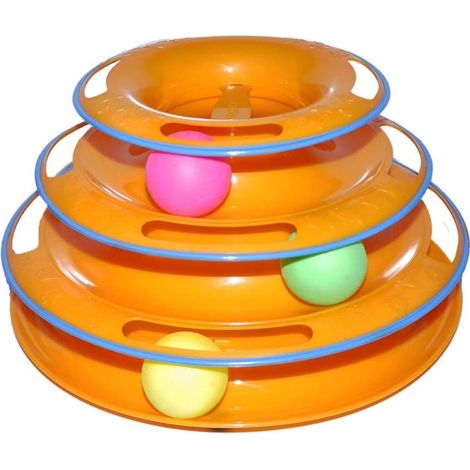 Balle Jouet pour Chaton à 3 Niveaux, Jouet Interactif Amusant et (1/5)