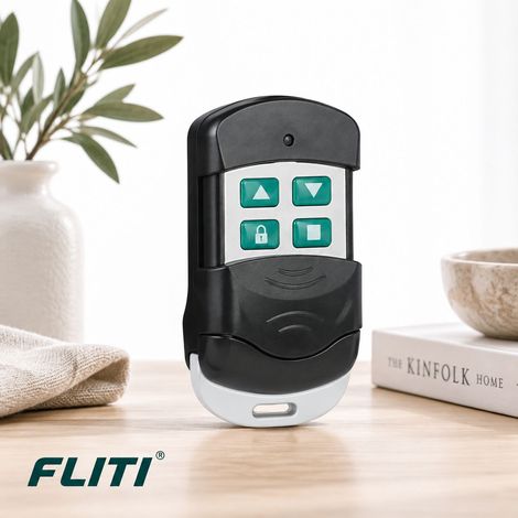 Télécommande Universelle 433MHz - 4 Boutons Code Tournant pour Portail Volet Roulant - Compatible Multi-Marques - Boîtier ABS Robuste (1/5)