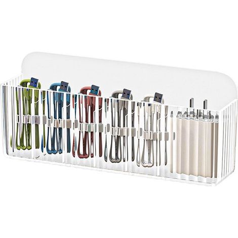 Organizador de cables - 6 compartimentos - Transparente (1/5)