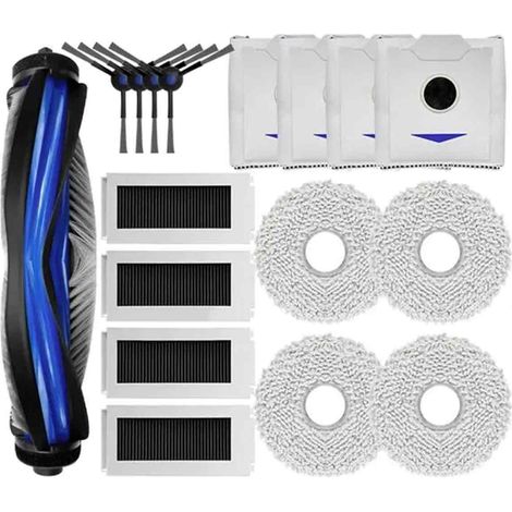 Brosse Latérale - Filtre Hepa - Sac À Poussière - Pour Robot Aspirateur Ecovacs N30 Omni Et N30 Pro Omni - Kit De Remplacement 3 Pièces (1/5)