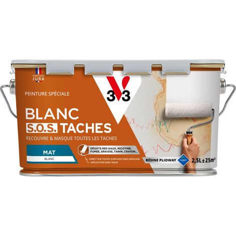 Peinture intérieure Blanc SOS Taches V33 Blanc Mat 2,5L