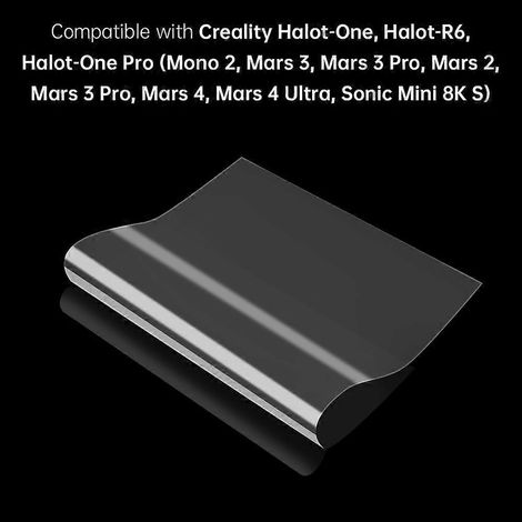 Creality 5 Stück FEP-Basisfolie 2602000,15 mm Trennfolien für Halot-One, Halot-R6, Halot-One Pro (Mon