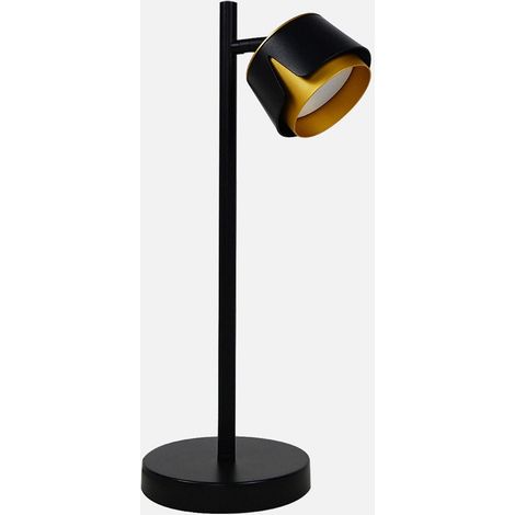 Lampe de table Domenica 1xGX53 noir/or 9W 4000K 800lm avec ampoule 43x20x15 cm
