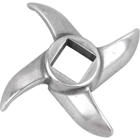 Lame de hachoir à viande type 12 en acier inoxydable, couteau à hacher en forme de croix (1/5)