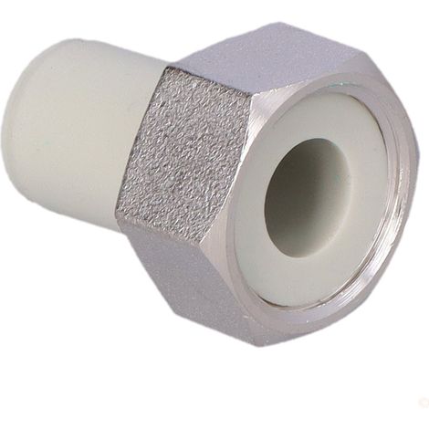 Raccord à demi-vis avec joint plat PP-R GW - 20 G3/4" (1/2)