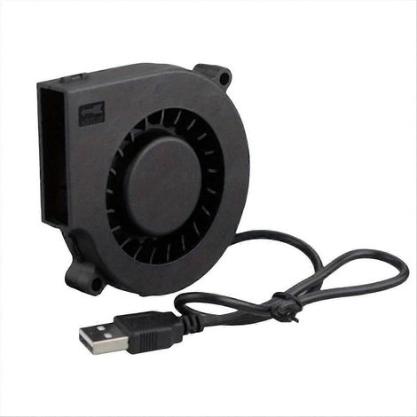Ventilateur USB 75 mm pour imprimante 3D sans balais, turbocompresseur, 7517, pour extrudeuse, refroidisseur CC, onduleur, pompe à air, PC, CPU (1/5)