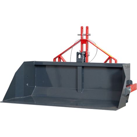 Benne de transport basculante 140 cm - 500 kg - Basculement mécanique - Pour tracteur - Attelage 3 points Torros TAGBM140 (1/5)