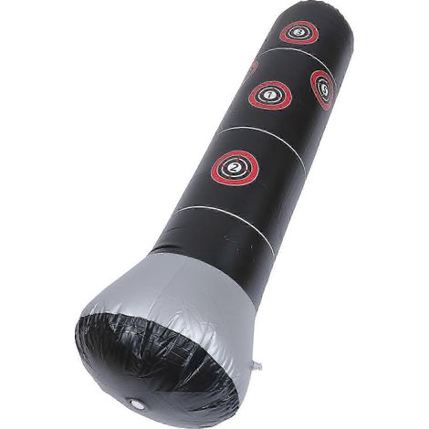 Sac de frappe gonflable, sac de sable de boxe en PVC épais pour l'entraînement physique, unisexe, utilisation intérieure et extérieure, hauteur 160 cm, noir (1/5)