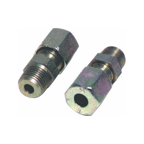 Raccord à bague Droit M1/4'' x tube 10mm (X 2) - DIFF