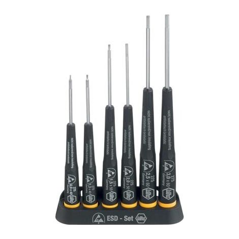 Wiha Präzisions-Schraubendreher-Set ESD Sechskant 6 Stück (32278)