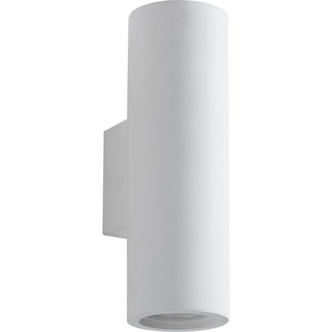 Wandlampe modern in Zylinderform aus weißem Gips Tony-B (1/5)
