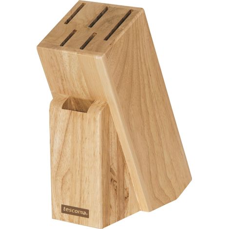 Tescoma 869505 Ceppo per 5 Coltelli e Trinciapollo Woody (1/5)