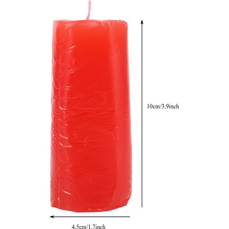Candle de massage basse température de luxe avec parfum naturel (10 cm, paraffin, rouge) pour couples et adultes (1/5)