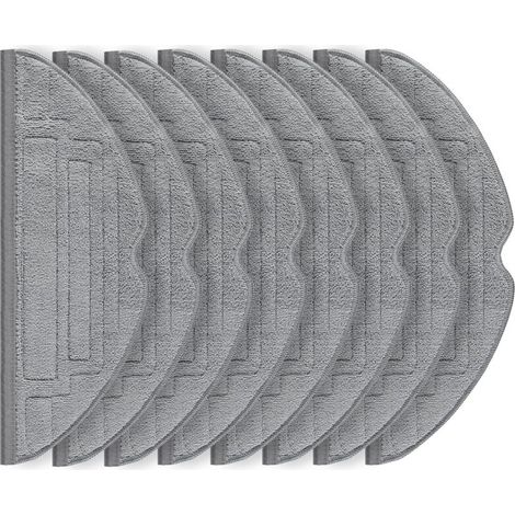 8er-Pack Reinigungspads für den Roborock S8 Pro Ultra Saugroboter, VibraRise 2.0 Mikrofaser-Reinigungszubehör mit Silberionen (Blaugrau)
