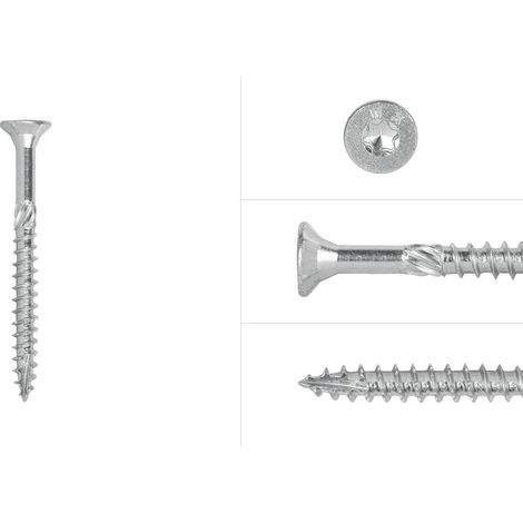 Spanplattenschrauben Verzinkt 6 x 70 mm Torx 30 Vollgewinde -