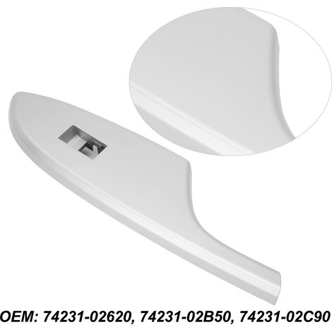 Pare‑soleil de levage de vitre en ABS chromé pour Toyota Corolla 2007‑2013, kit avant droit (1/5)