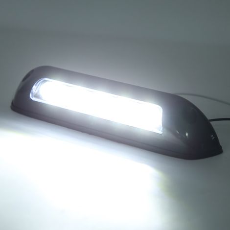Projecteur LED étanche 12 V 2,6 W pour auvent de camping-car/yacht, base en caoutchouc, noir. (1/5)