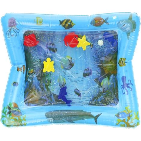 Alfombra de agua para bebés y niños, sensorial, rellena de agua, inflable, XXL (1/5)