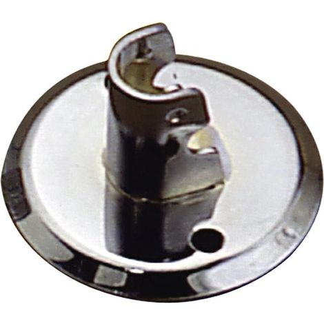 ORYX soporte barra 12 mm.ø cromo lateral redondo , Soporte tubo - Para barras de 12 mm.Ø- Acabado: oro.- Colocación lateral.- Redondo- Ideal para el m