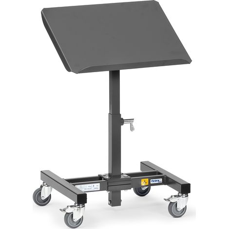 Fetra ESD-Materialständer, neigbar und höhenverstellbar, 755-1105mm