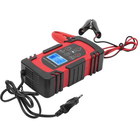 Chargeur de batterie intelligent DC-80 avec protection contre la surcharge pour voiture et moto, prise AC110-220VEU (1/5)