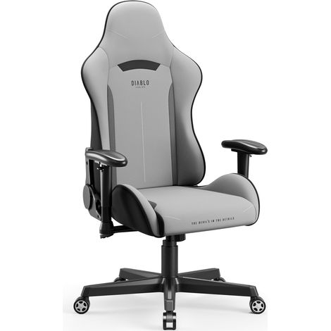 Grauer Gaming-Sessel aus Stoff Diablo X-Starter