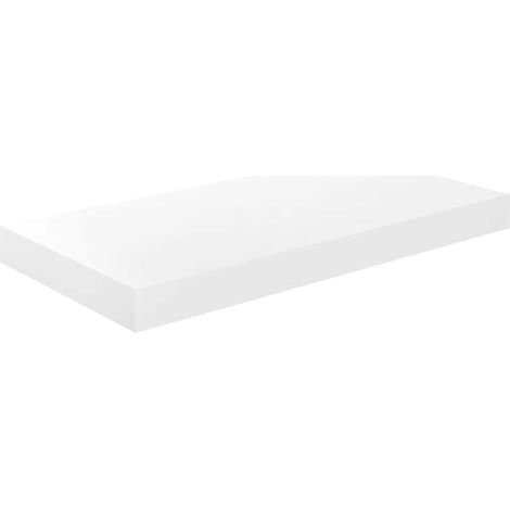 vidaXL Schwimmende Wandregal Weiß Hochglanz 50x23x3,8 cm MDF