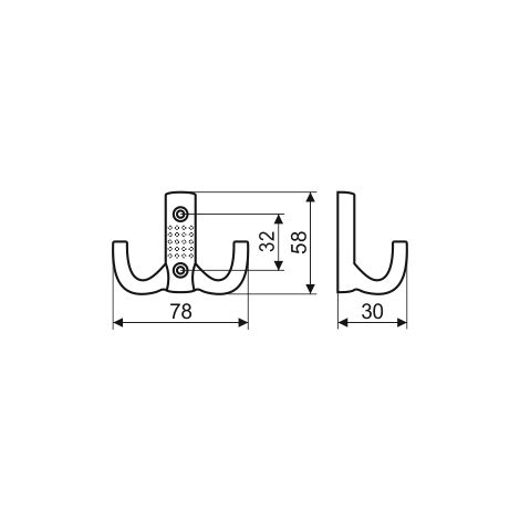 Cintre WP12, nickel satiné